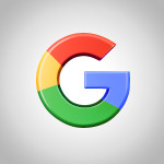 Google icon isolated 3d render illustration