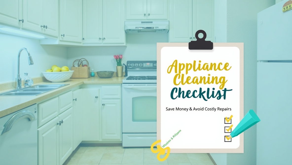 Appliance Cleaning Checklist—Save Money & Avoid Costly Repairs.